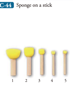 C44 - סט 5 מקלוני ספוג גדלים שונים